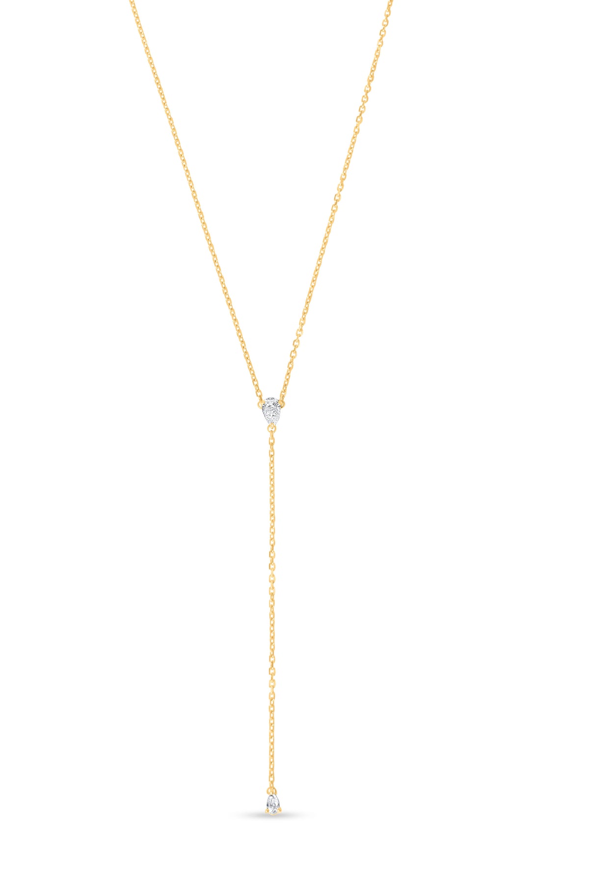 Alora Lariat, Diamond in 18k yellow gold — Alexander Kade