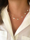 Mother of Pearl Moon Drop Necklace