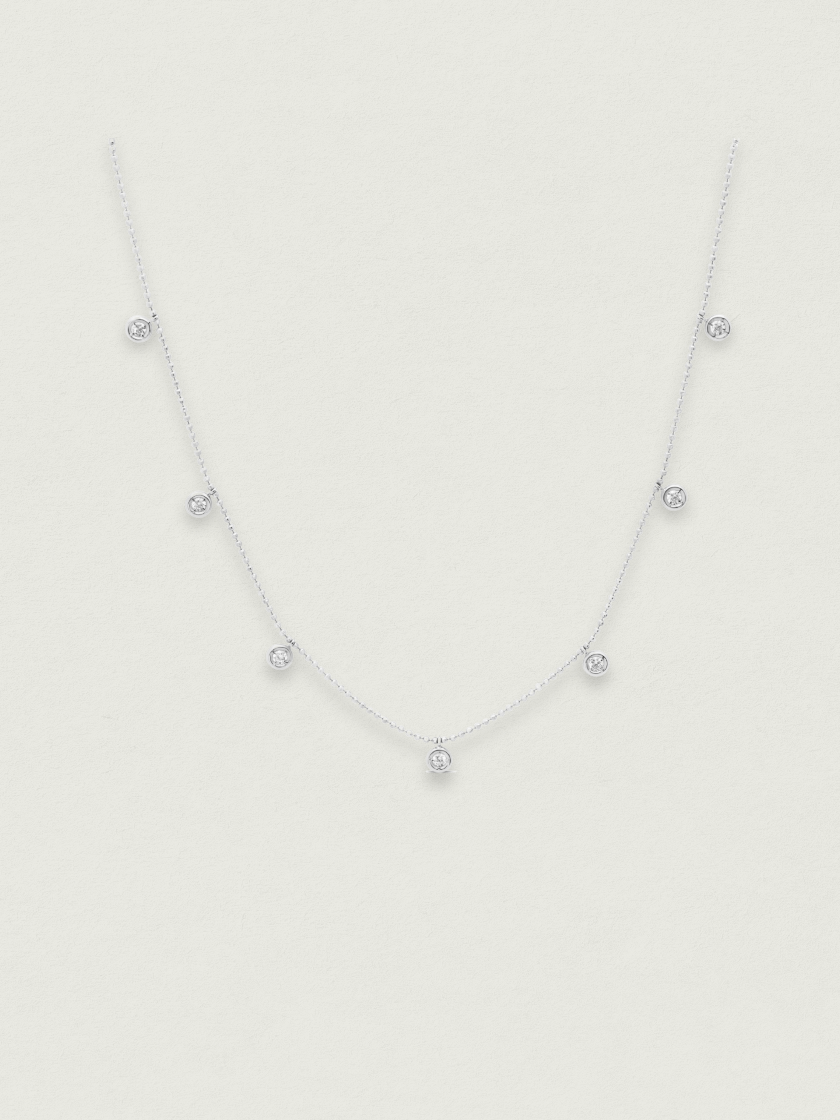 7 Diamond Drop Necklace