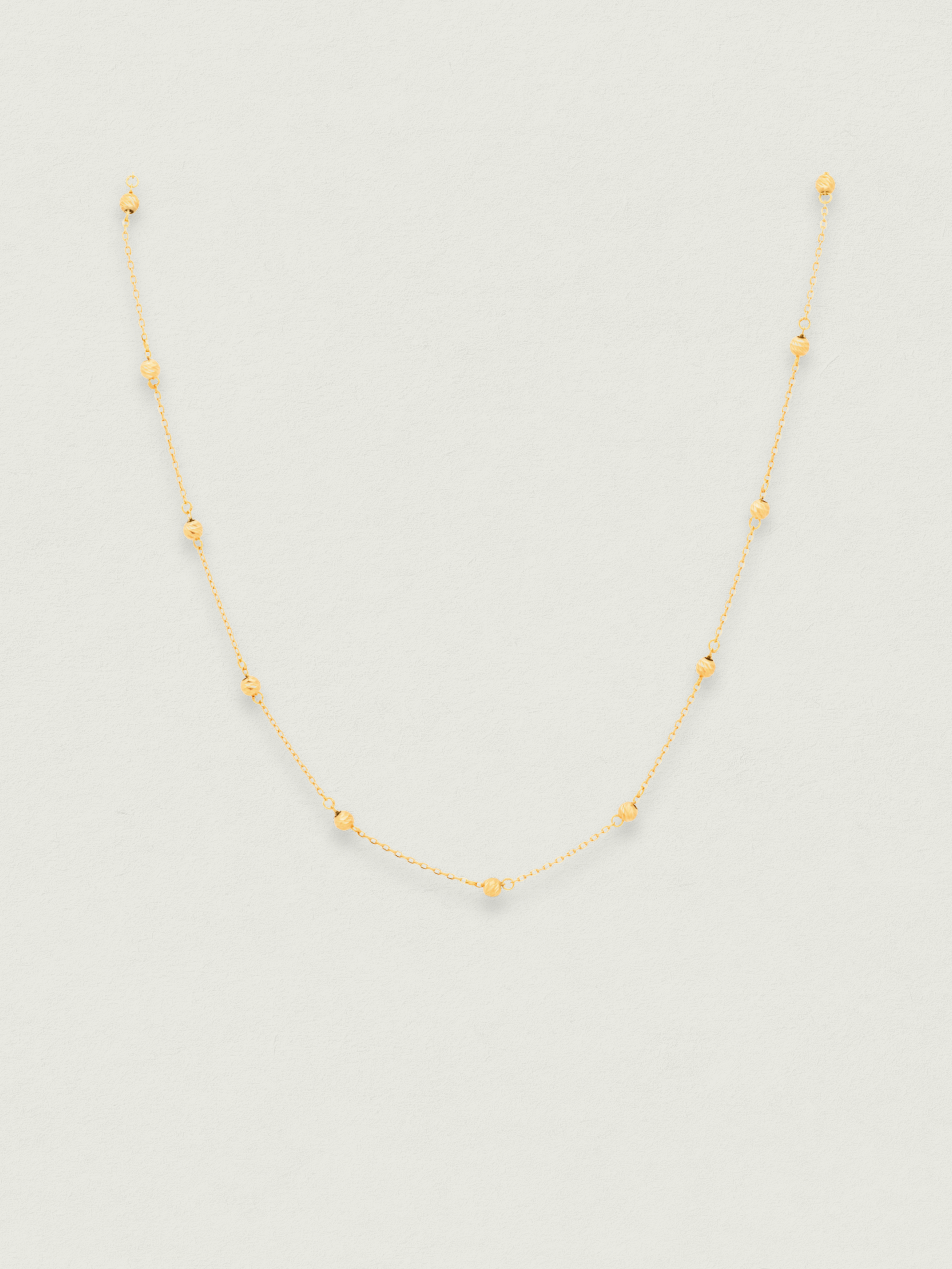 Gold Beaded Necklace