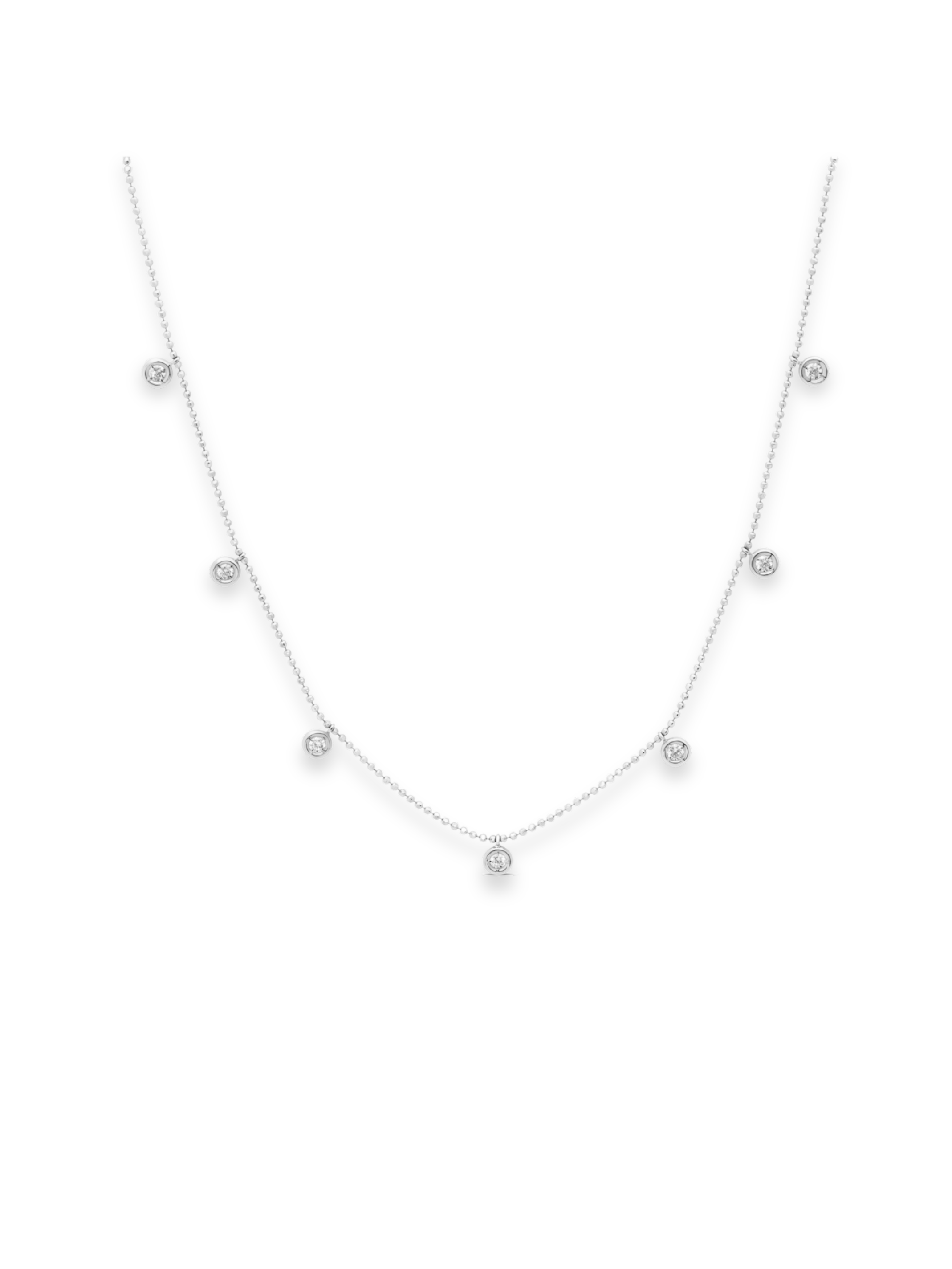 7 Diamond Drop Necklace