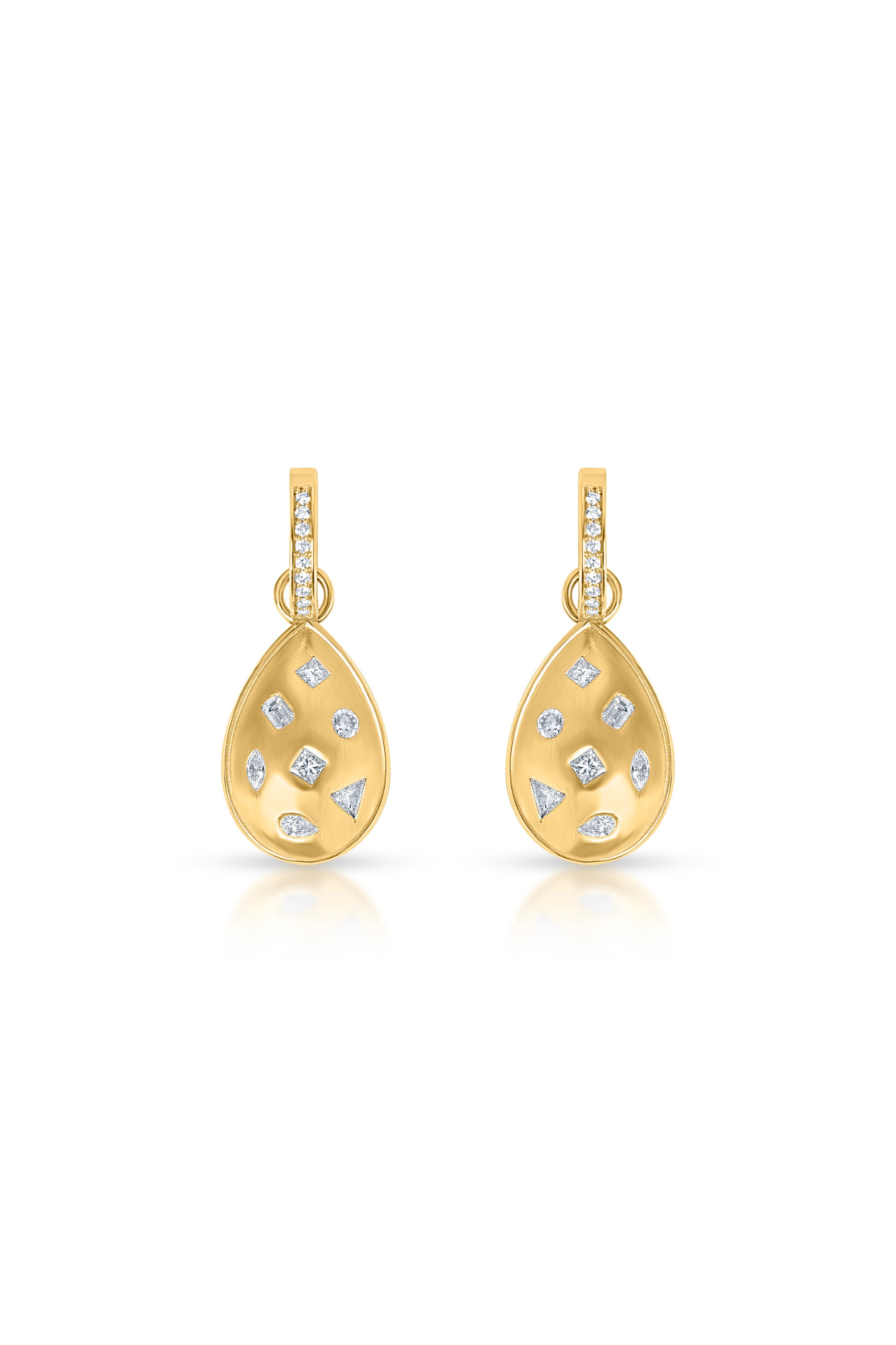 Alora Drop Earrings in 18k yellow gold — Alexander Kade