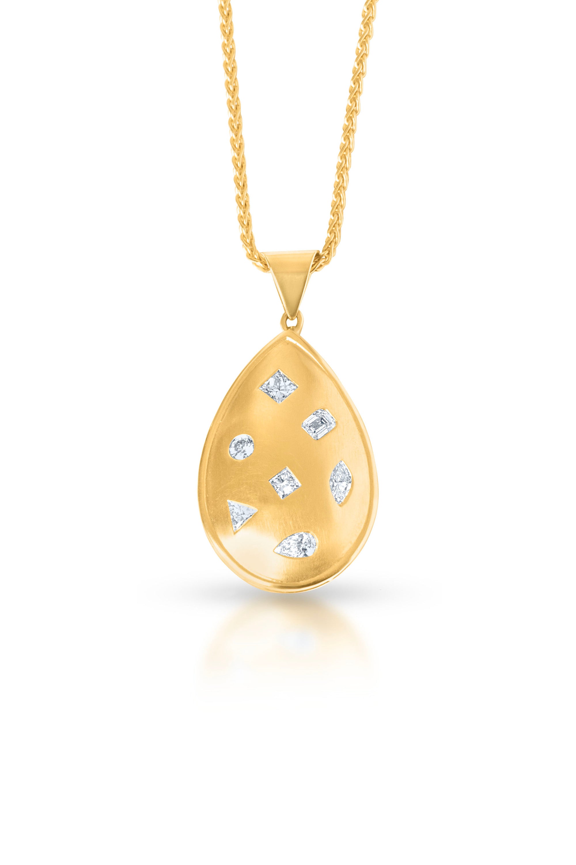 Alora Pendant in 18k yellow gold — Alexander Kade