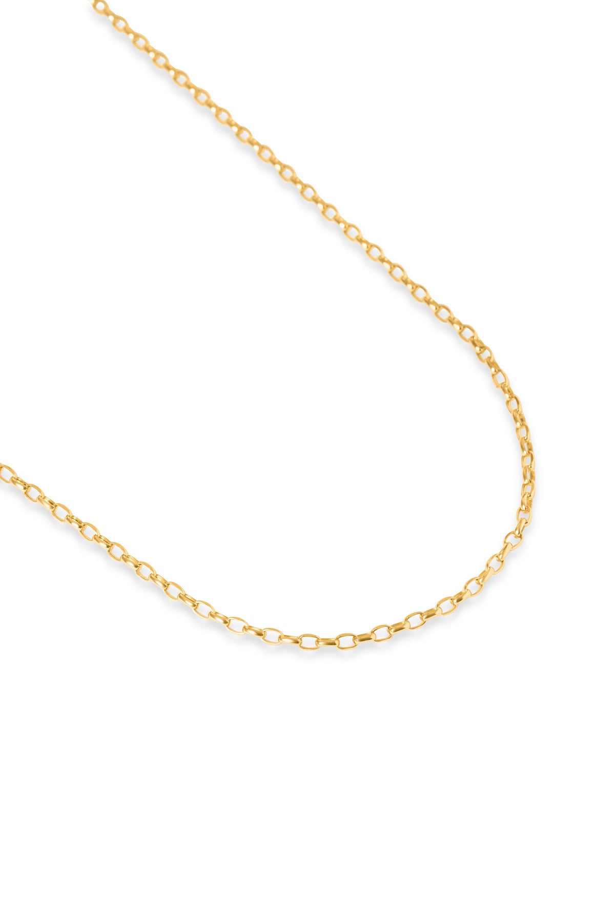 Elongated Cable Chain, Fine in 18k yellow gold — Alexander Kade
