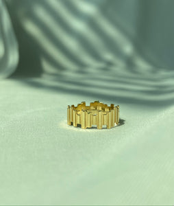 18k Gold Jagged Ring